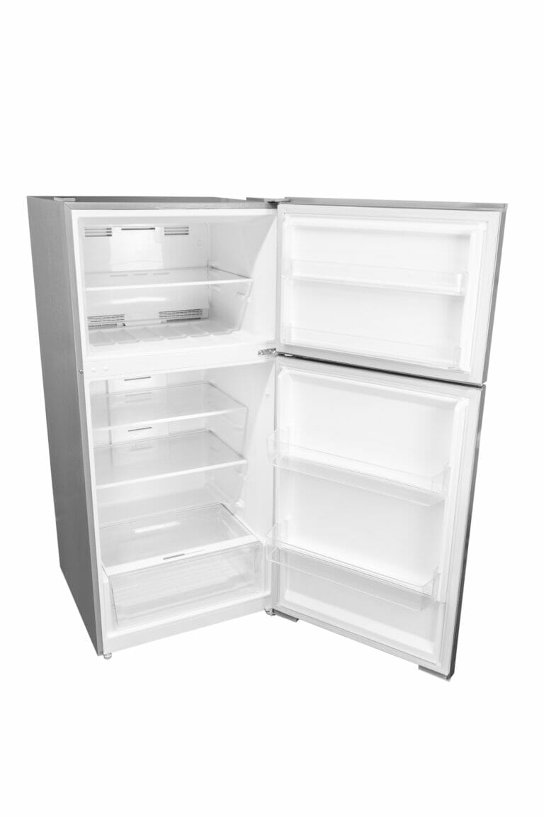 Danby 14.2 cu. ft. Apartment Size Fridge Top Mount in Stainless Steel